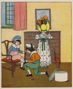 Domingo, hora de vestir (cor litho) de Elise H. Stewart