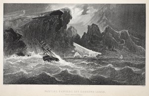 Partindo Hawsers fora Godsend Ledge, ilustração da segunda expedição Grinnell em busca de Sir John Franklin ... &39;, 1856