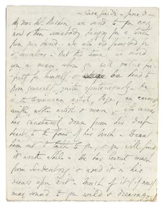 Carta de autógrafos para John Ruskin, Casa Giudi, Florença, 3 de junho de 1859 de Elizabeth Browning