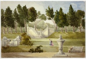 Jardim em Clifton Hall de Elizabeth Murray
