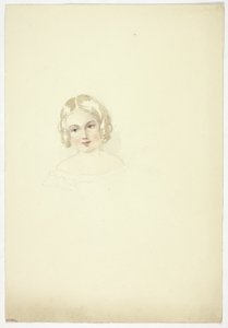Retrato cabeça de uma jovem rapariga de Elizabeth Murray