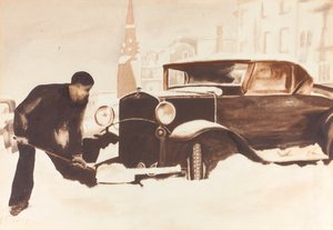 Cavando o carro, 1934. de Elizabeth R. Dewey