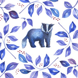 Texugo, 2018 (aguarela)