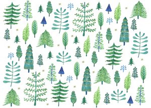 Floresta Encantada, 2017 (aguarela) de Elizabeth Rider