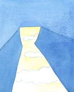 Uma alma generosa está disposta a permitir que Deus opere por meio das intercessões dessa alma, 2002 (w - c no papel) de Elizabeth Wang