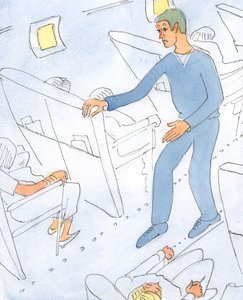 Uma pessoa que está sempre ansiosa com seu estado de espírito e com a probabilidade de ir para o céu é como um homem de férias que corre ao redor do avião, perguntando ansiosamente sobre o tempo, e de Elizabeth Wang