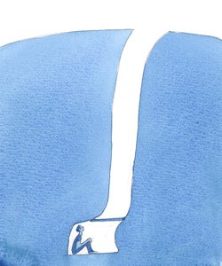 Uma pessoa que está presa à imoralidade, para satisfazer seus apetites, é como um homem que vive nas profundezas da terra, em um pequeno porão com um alçapão, 2004 (w - c no papel) de Elizabeth Wang