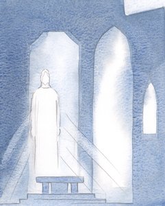 Todas as coisas boas e todos os dons e conhecimentos na oração vêm a nós por meio de Cristo, 2000 (w - c no papel) de Elizabeth Wang