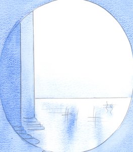 Todos os que superam o medo, para se reconciliarem, têm um esplendor espiritual tão grande que suas almas são como palácios de mármore, 2002 (w - c no papel) de Elizabeth Wang