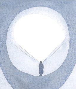 Por pequenos atos de fé, amor e sacrifício, um espaço é preparado dentro da alma para um derramamento renovado da graça., 2001 (w - c no papel) de Elizabeth Wang