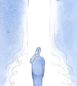 Pelo sinal da cruz, e aceitação de uma bênção apostólica, o poder de Deus derramado, com um aumento de graças, e bem-aventurança., 2001 (w - c no papel) de Elizabeth Wang