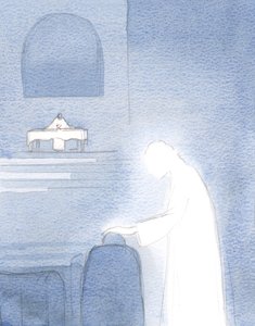 Cristo admira até mesmo nosso débil amor por ele. Ele faz com que isso acenda ainda mais em nossos corações e se espalhe para os outros., 2001 (w - c no papel) de Elizabeth Wang