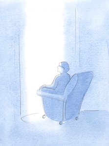 Cristo conduziu minha alma, de repente, para a vida da Santíssima Trindade, um lugar de graça e segurança, 2000 (w - c no papel) de Elizabeth Wang