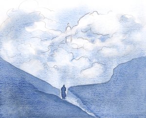 Cristo me ensinou a encontrá-lo no lugar mais secreto do meu coração e alma, 2000 (w - c no papel) de Elizabeth Wang