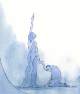 Cristo, o homem-Deus sem pecado, é o campeão dos pecadores, 2002 (w - c no papel) de Elizabeth Wang
