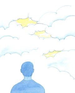 Cada pessoa que genuinamente experimenta Deus na contemplação e é capaz de descrever tais coisas é como alguém que vislumbrou cenas brilhantes através de Lacunas em uma &39;nuvem&39; que é Vida Divina e Eternit de Elizabeth Wang