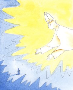 Deus, nosso Pai amoroso, tem prazer em perdoar cada pessoa que se volta para Ele em tristeza pelo pecado e confiança, 2004 (w - c no papel) de Elizabeth Wang
