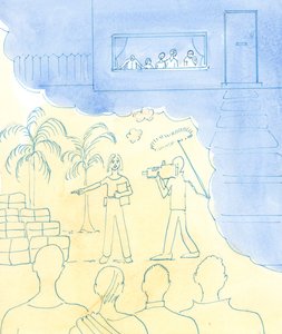 Por mais importante que seja o bom trabalho que fazemos, nunca devemos negligenciar nossa própria família, 2002 (w - c no papel) de Elizabeth Wang