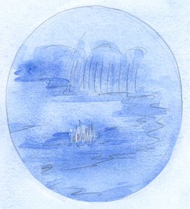 No coração de quem realmente ama a Deus, as pequenas fraquezas são como uma &39;área lamacenta&39; através da qual emergem novos brotos de graça, 2001 (w - c no papel) de Elizabeth Wang