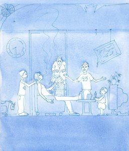 É a vontade de Deus que cumpramos nossos deveres para com nossa família imediata, 2002 (w - c no papel) de Elizabeth Wang