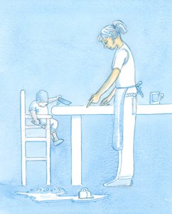 Assim como uma criança deve aprender boas maneiras à mesa e cuidar dos outros, tanto pela instrução como pelo exemplo, o cristão precisa ser ensinado a orar e genuflexionar, e a mostrar reverência a Deus, em Sua de Elizabeth Wang