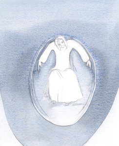 Uma vez, em comunhão, vi que Cristo havia me respondido, enchendo toda a minha alma com Seu amor, 2000 (w - c no papel)