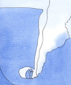 Nossa oração é como uma tábua de salvação descida do céu para ajudar os perdidos e presos em dificuldades, 2002 (w - c no papel) de Elizabeth Wang