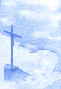 As pessoas em todas as cidades e aldeias devem as graças agora oferecidas a eles pelos méritos de Cristo, que oferece o Seu Sacrifício no nosso altar, 2002 (w - c no papel) de Elizabeth Wang