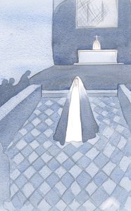 Ela, que é pura como Cristo, estava entre esses frades dominicanos em Oxford que vivem para seu filho, vinculados por seus votos triplos, 2000 (w - c no papel) de Elizabeth Wang