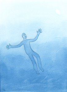 Algumas almas ficam horrorizadas, na morte, ao perceber quantas vezes eles têm ignorado as abordagens do Senhor, bondade, oportunidades e avisos, 2003 (w - c no papel) de Elizabeth Wang