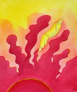 A Assunção da Bem-Aventurada Virgem Maria, que foi elevada ao Céu pelo Espírito Santo, 2001 (w - c no papel) de Elizabeth Wang