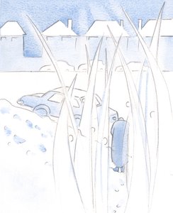 Os Santos que adoram a Cristo no Seu Santo Sacrifício, O veneram no Seu Sacramento, como Ele é levado aos enfermos., 2000 (w - c no papel) de Elizabeth Wang