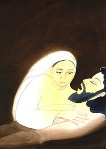 The Pieta, 2001 (w - c no papel) de Elizabeth Wang