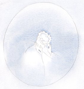 Quanto menos nos apegamos aos nossos próprios desejos, mais facilmente Cristo pode nos vestir com Suas próprias virtudes e beleza., 2001 (w - c no papel) de Elizabeth Wang