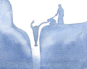 Quanto mais firmemente nos apegamos a Cristo, mais seguramente podemos ajudar os outros por meio de nossos esforços, em intercessão e ação, 2000 (w - c no papel) de Elizabeth Wang