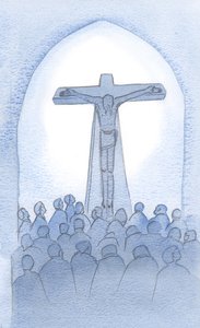 A oferta que Cristo faz de si ao Pai é eterna, para a salvação de todos os que nele confiam, 2000 (c - c no papel) de Elizabeth Wang