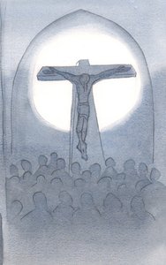 A oferta que Cristo faz de si ao Pai é eterna, para a salvação de todos os que nele confiam, 2000 (c - c no papel) de Elizabeth Wang