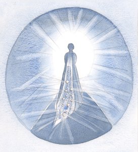 A alma virtuosa é como uma noiva, cujo véu é cravejado com as &39;joias&39; de todas as virtudes., 2000 (w - c no papel) de Elizabeth Wang
