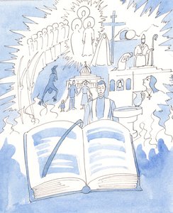 Toda a fé católica está contida no Missal e celebrada na Liturgia de 2003 (w - c no papel) de Elizabeth Wang