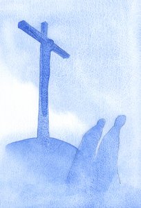 Não há nada na vida que não possa ser visto com mais clareza, com resultados maravilhosos, quando examinado &39;ao pé da cruz&39;, 2002 (c - c no papel) de Elizabeth Wang
