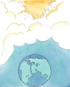 Embora devamos orar e trabalhar para ajudar os necessitados em todo o mundo, devemos manter nossos pensamentos também no Céu, para que não nos desanime, esquecendo a glória e a alegria que aguardam os amigos de Deus, 2004 (w - c de Elizabeth Wang