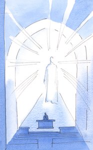Ouvimos que "O Senhor Ressuscita os Pobres Para colocá-los na companhia de príncipes". Então Cristo, príncipe dos céus, estava entre nós, 2002 (w - c no papel) de Elizabeth Wang