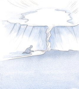 Não devemos nos demorar em uma piscina de consolo na oração, mas devemos prosseguir até a fonte de todas as nossas alegrias: o próprio Deus, 2000 (w - c no papel) de Elizabeth Wang