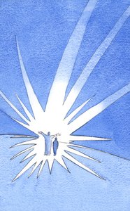 Quando oramos com Cristo, somos protegidos por sua luz e glória, 2002 (w - c no papel) de Elizabeth Wang