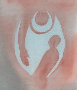 Sempre que nos arrependemos de nossos pecados, Deus Pai nos abraça em um rápido movimento de perdão, 2001 (w - c no papel) de Elizabeth Wang