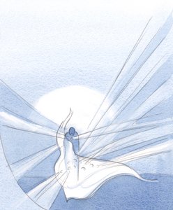 Onde o pecado foi perdoado, um diamante da graça agora brilha, mais lindo do que se não tivéssemos pecado e nos arrependido., 2001 (w - c no papel) de Elizabeth Wang