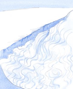 Dentro de nossas almas, a vida divina é como uma torrente de águas profundas, cheia de vida, luz e poder, canalizada através de nossa vontade, nosso consentimento., 2001 (w - c no papel)