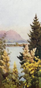 Um jardim (lito colorido) de Ella Du Cane