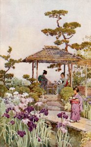Um Jardim de Íris (cor litho) de Ella Du Cane