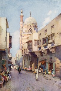 Darb-el-Gamamiz, Cairo (lito colorido) de Ella Du Cane